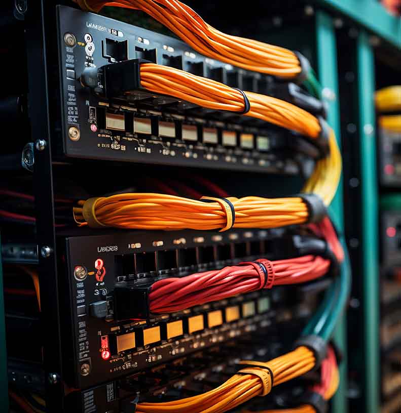 Network switch and cabling